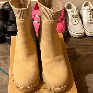 Steve Madden Tan Combat Boots